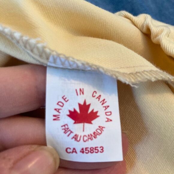 Handcut by preloved VTG Bubble Twill V-Neck Dress w/pockets elastic bottom - Picture 10 of 15